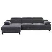 Livetastic ROHOVÁ SEDAČKA, textil, tmavě šedá