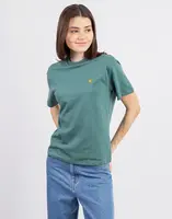 Tričko Carhartt WIP W' S/S Chase T-Shirt Silver Pine/Gold