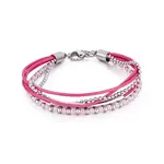 Troli Růžový korálkový náramek VESB0521S-C