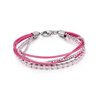 Troli Růžový korálkový náramek VESB0521S-C