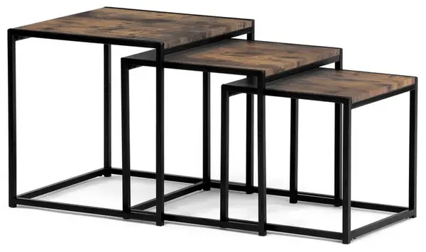 AUTRONIC konferenční stolky AF-3003 OLW, set 3 ks