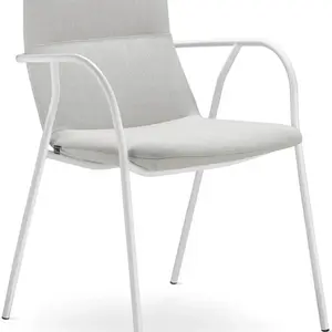 LD SEATING Konferenční křeslo FLEXI LIGHT, CHL-N0, bílá podnož