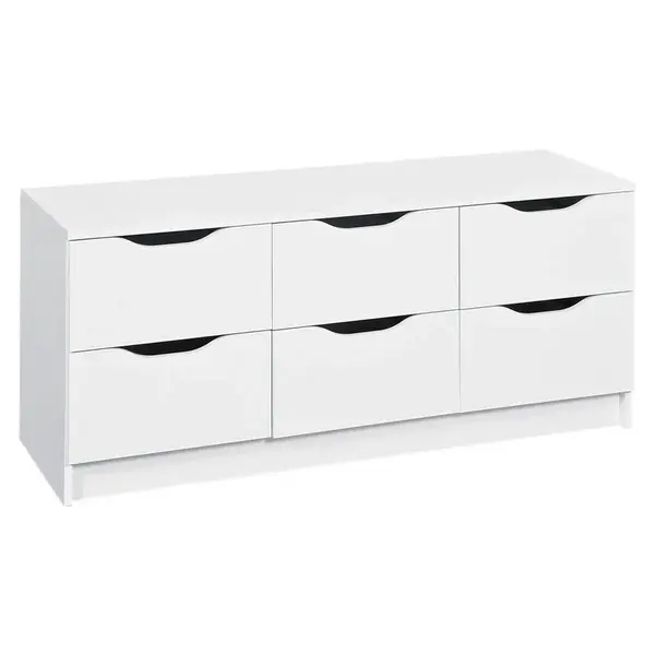 MID.YOU KOMODA, bílá, 120/50/40 cm