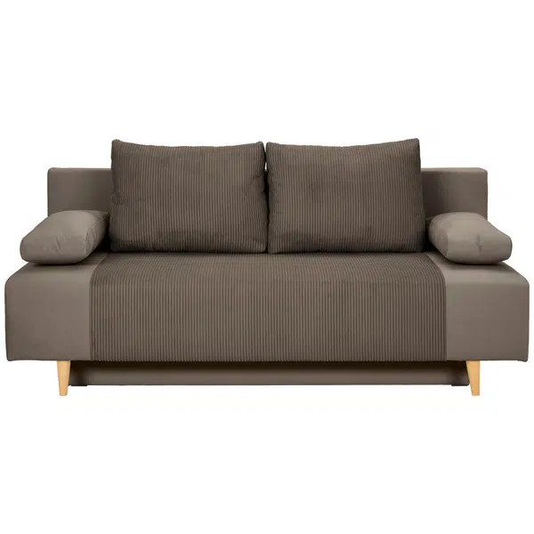 Carryhome ROZKLÁDACÍ POHOVKA, textil, hnědá