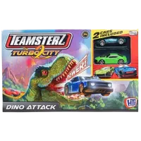 Teamsterz dráha dinosaurus + 3 autíčka