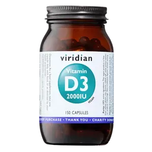 VIRIDIAN Vitamin D3 2000iu 150 kapslí