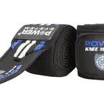 POWER SYSTEM Bandáže na kolena KNEE WRAPS BLUE 2 ks