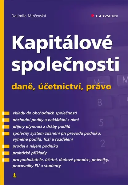 E-kniha: Kapitálové společnosti - daně, účetnictví, právo od Mirčevská Dalimila