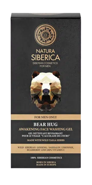 NATURA SIBERICA Povzbuzující čisticí pleťový gel Objetí medvěda 150 ml