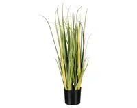 Umělá rostlina v květináči Tráva 70 cm, zelená