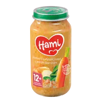 HAMI masozeleninový příkrm Brambory s kuřetem, mrkví a jemným špenátem, 12+ 250 g