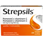 STREPSILS Pomeranč s vitaminem C 24 pastilek