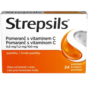 STREPSILS Pomeranč s vitaminem C 24 pastilek