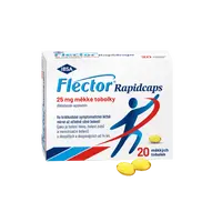FLECTOR Rapidcaps 25 mg 20 měkkých tobolek