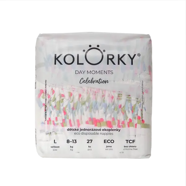 KOLORKY DAY MOMENTS Oslava vel. L (8-13 kg)  27 ks