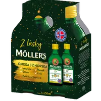 MÖLLERS Dárkové balení Omega 3, 2 x 250 ml