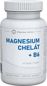 PHARMA ACTIV Magnesium Chelát + B6 60 kapslí