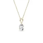 Zlatý elegantný náhrdelník s lab grown diamantom KLENOTA