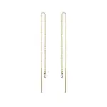 Retiazkové náušnice zo zlata s diamantom markíza KLENOTA