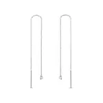 Náušnice z bílého zlata s laboratorními diamanty KLENOTA