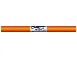 Krepový papír role 50x200cm oranžový tmavý
