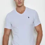 T9568 DEWBERRY V-NECK MEN'S T-SHIRT-WHITE