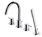 OMNIRES Y - Baterie na okraj vany, 4-otvorová instalace, chrom Y1232CR