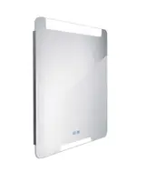 Nimco Zrcadla - Zrcadlo s LED osvětlením, 60x80 cm, dotykový senzor, hliník ZP 22002VX