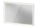 Duravit L-Cube - Zrcadlo s LED osvětlením, 100x67 cm, dotykový senzor, matná bílá LC7382018180100