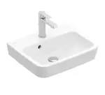 Villeroy & Boch O.novo - Umývátko 45x37 cm, s přepadem, otvor pro baterii, alpská bílá 43444501