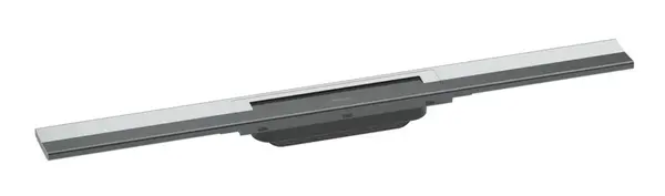 Hansgrohe RainDrain Flex - Lineární sprchový žlab s nerezovým roštem 700, do prostoru, zkrátitelný, chrom 56043000
