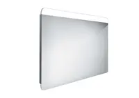 Nimco Zrcadla - Zrcadlo s LED osvětlením, 90x70 cm, hliník ZP 23019