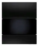 Tece TECEsquare - Ovládání splachování pisoáru, černé sklo/černá 9242809