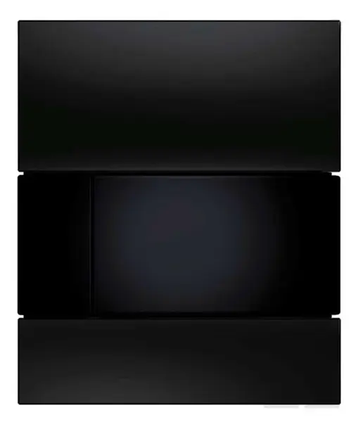 Tece TECEsquare - Ovládání splachování pisoáru, černé sklo/černá 9242809