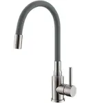 Alveus Mintas - Dřezová baterie s flexibilním ramenem, kartáčovaný nerez/šedá 1144430
