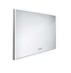 Nimco Zrcadla - Zrcadlo s LED osvětlením, 90x70 cm, dotykový senzor, hliník ZP 13019VX