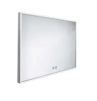 Nimco Zrcadla - Zrcadlo s LED osvětlením, 90x70 cm, dotykový senzor, hliník ZP 13019VX