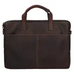 Pánska kožená taška na notebook Greenwood Egon - tmavo hnedá