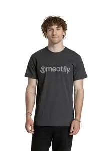 Pánské tričko meatfly striped logo šedá xxl