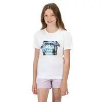 Dětské bavlněné tričko regatta bosley v bílá 110-116