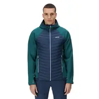 Pánská hybridní bunda regatta andreson vii modrá/zelená s