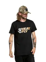 Meatfly pánské tričko Revital Brown/Black | Hnědá | Velikost S | 100% bavlna