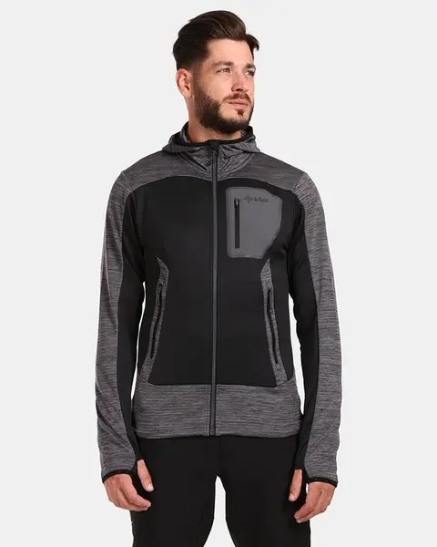 Pánská strečová mikina kilpi freni-m tmavě šedá s