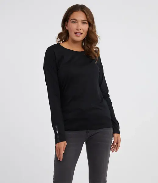 Dámské triko s dlouhým rukávem patty sam 73 černá l