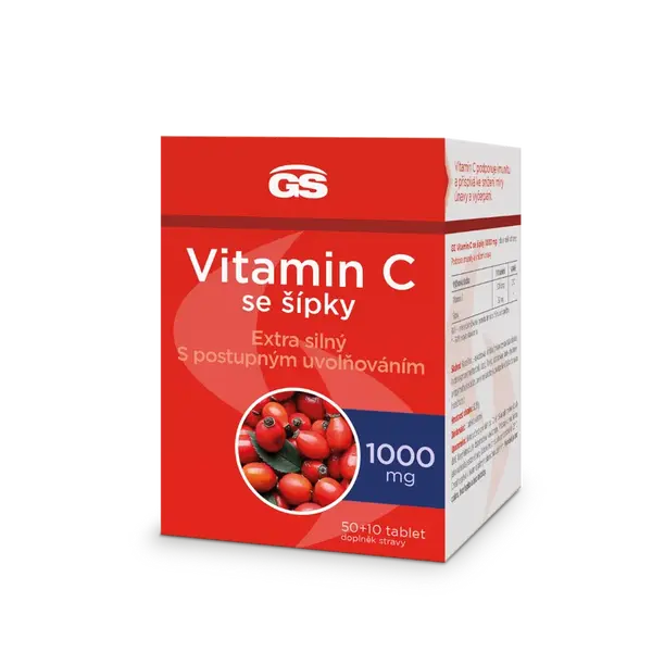 GS Vitamin C 1000 se šípky, 50+10 tablet