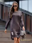 Resti Gravity Core Sweatshirt Dress with Side Zipper