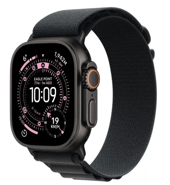 APPLE Watch Ultra 3 GPS + Cellular 49mm černý titan - černý alpský tah - M