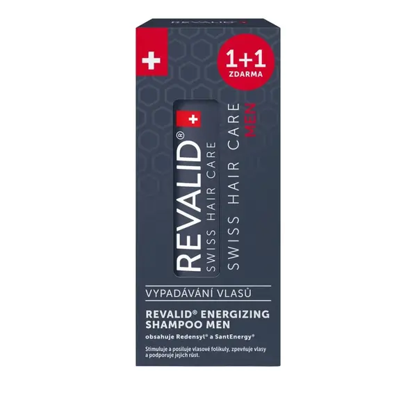 Revalid Energizing Shampoo MEN 2x200 ml 1+1 zdarma