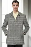 PLT9206 DEWBERRY MEN'S COAT-STRAIGHT GREY