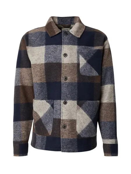 Key Largo Prechodná bunda 'Locarno'  béžová melírovaná / tmavomodrá / hnedá